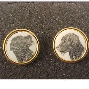 Genuine Barlow Lab Dog Cufflinks